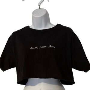 PrettyLittleThing Classic Black Crop Top